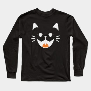 Kawaii ghost cat halloween day Long Sleeve T-Shirt